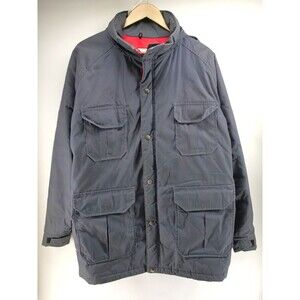 Vintage 80s Woolrich Mens Parka Coat 33334 Size Large Color Blue Made In USA‎